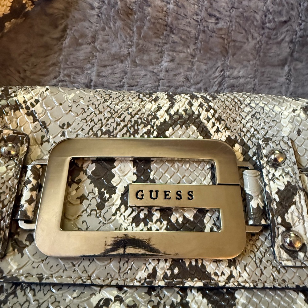 GUESS Metallic Snakeskin small/mini bag.